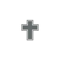 Cross logo or icon design vector