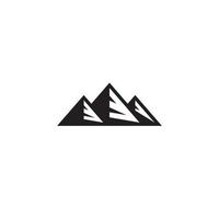 diseño de logotipo o icono de montaña vector