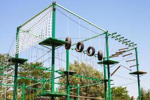 carrera de obstáculos al aire libre foto