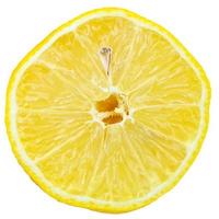 lemon cut in half isolated on white photo