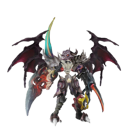 Monster character idle pose png