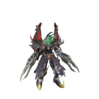 personnage de monstre pose inactive png