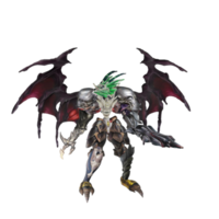 Monster character idle pose png