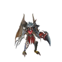 pose de défense de personnage de monstre png