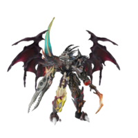 pose de défense de personnage de monstre png