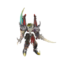 Monster character idle pose png