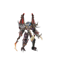 Monster character idle pose png