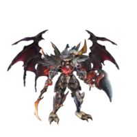 personnage de monstre pose inactive png