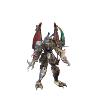 Monster character idle pose png