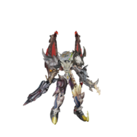 Monster character idle pose png