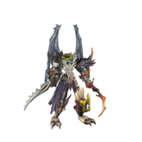 Monster character idle pose png