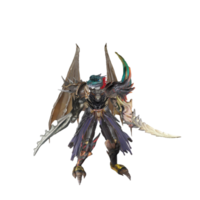 Monster character idle pose png