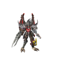 Monster character idle pose png