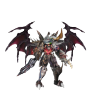 personnage de monstre pose inactive png