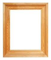 vertical simple wide brown wooden picture frame photo