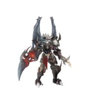 pose de défense de personnage de monstre png