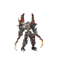 Monster character idle pose png