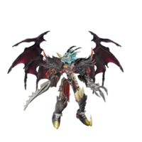 Monster character idle pose png