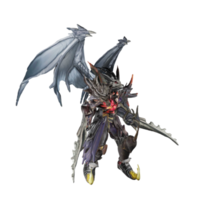 Monster character attack pose png