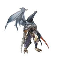 pose d'attaque de personnage de monstre png