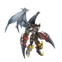 Monstercharakter-Angriffspose png