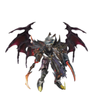 Monster character idle pose png