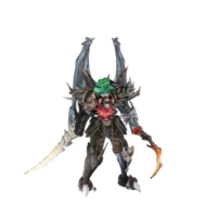 personnage de monstre pose inactive png