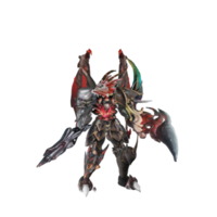 Monster character idle pose png