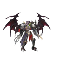 Monster character idle pose png