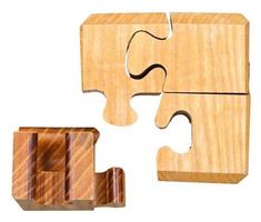 blocks of three dimensional mechanical puzzle photo