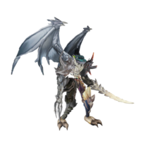 Monster character attack pose png