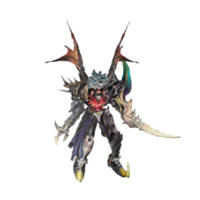 pose de défense de personnage de monstre png