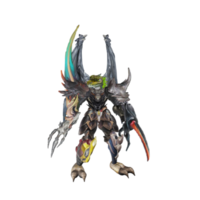 Monster character idle pose png