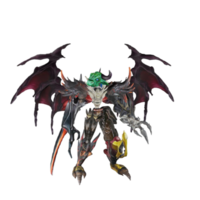 Monster character idle pose png