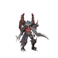 Monster character idle pose png