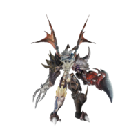 Monster character idle pose png