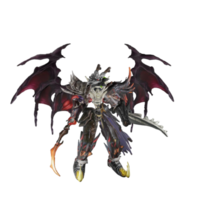 pose de défense de personnage de monstre png