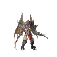 personnage de monstre pose inactive png