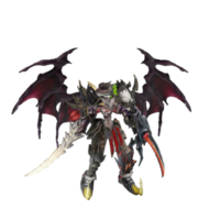 personnage de monstre pose inactive png