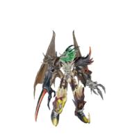 Monster character idle pose png