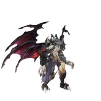 pose d'attaque de personnage de monstre png