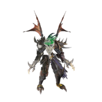 pose de défense de personnage de monstre png