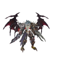 pose de défense de personnage de monstre png