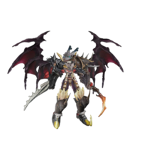 Monster character idle pose png