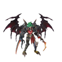 personnage de monstre pose inactive png