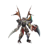 personnage de monstre pose inactive png