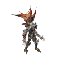 Monstercharakter-Angriffspose png