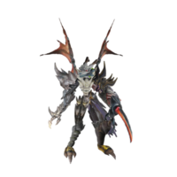 pose de défense de personnage de monstre png