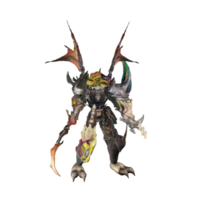 Monster character idle pose png