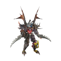 personnage de monstre pose inactive png
